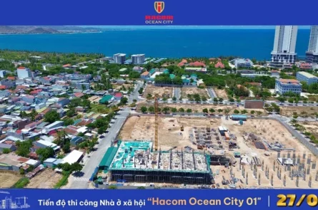 CẬP NHẬT TIẾN ĐỘ THI CÔNG NOXH HACOM OCEAN CITY MỚI NHẤT THÁNG 5/2026