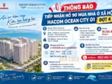 THÔNG BÁO TIẾP NHẬN HỒ SƠ MUA NHÀ Ở XÃ HỘI HACOM OCEAN CITY 01 ĐỢT 4/2026