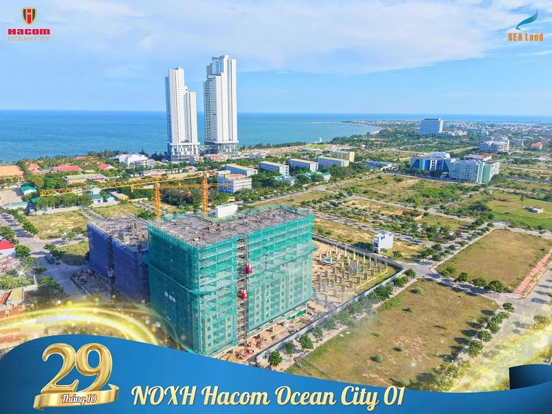 Cập nhật tiến độ NOXH Hacom Ocean City 01 đến 29/10/2026
